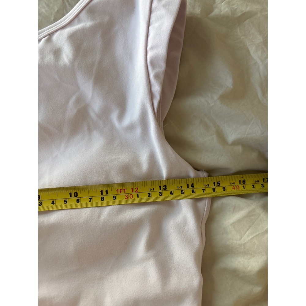 SOLD Glowmode FeatherFit Pink Just Do U-Back Cap Sleeve Slit Hem Crop Tank Top - Picture 7 of 7